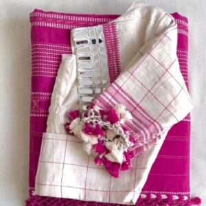 Multicolor Kutch Bhujodi Weave Handloom Cotton Stole